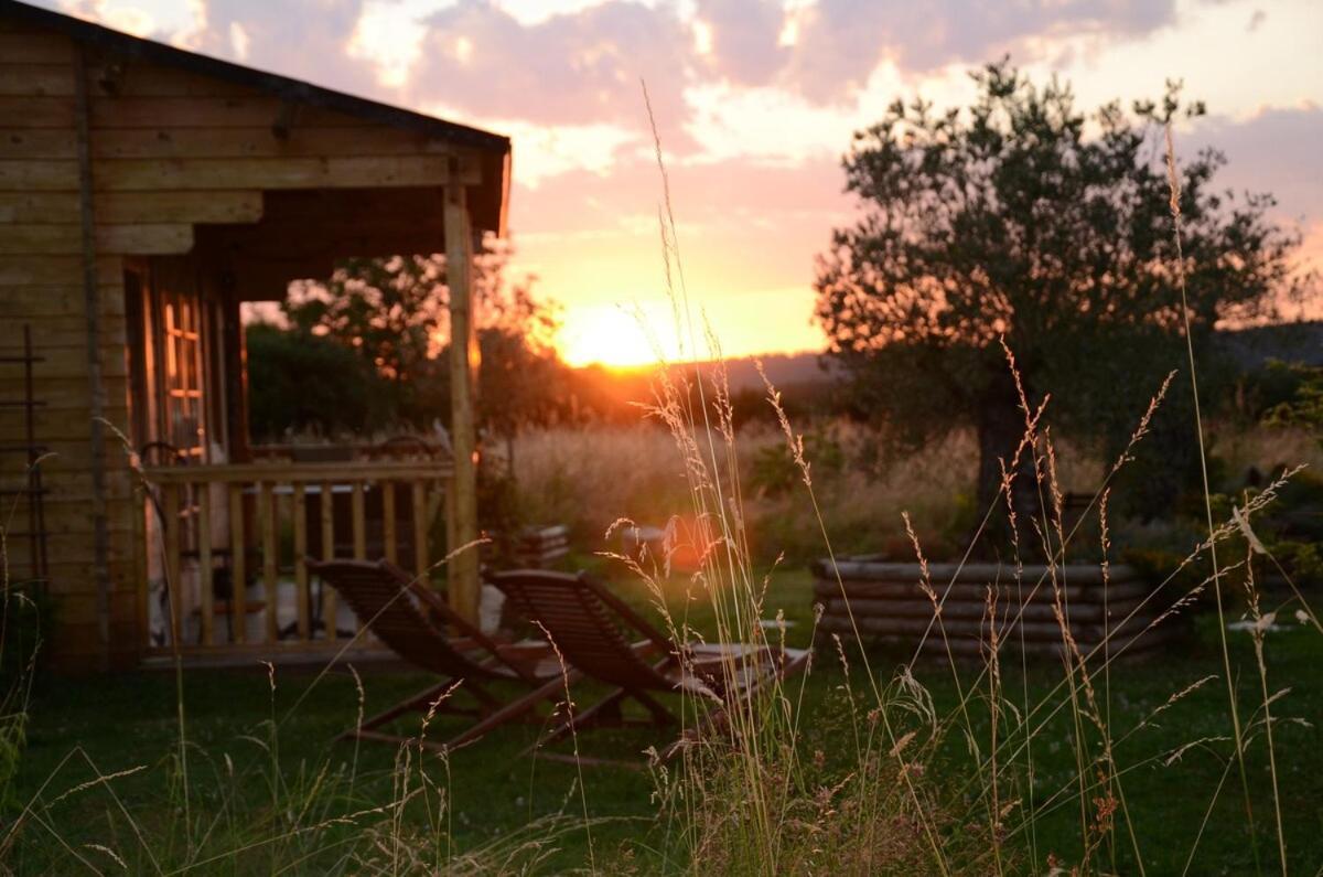 Chalet Bois Pleine Campagne A Pontigny Exterior foto