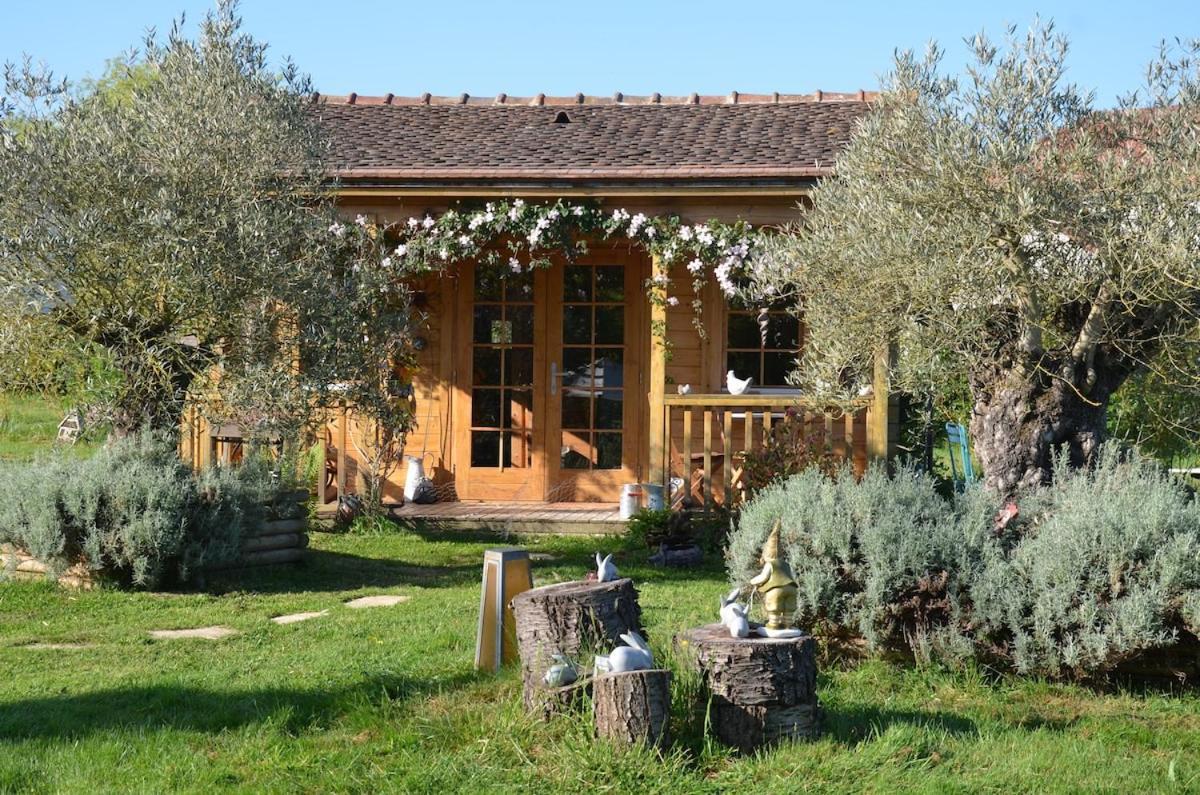 Chalet Bois Pleine Campagne A Pontigny Exterior foto