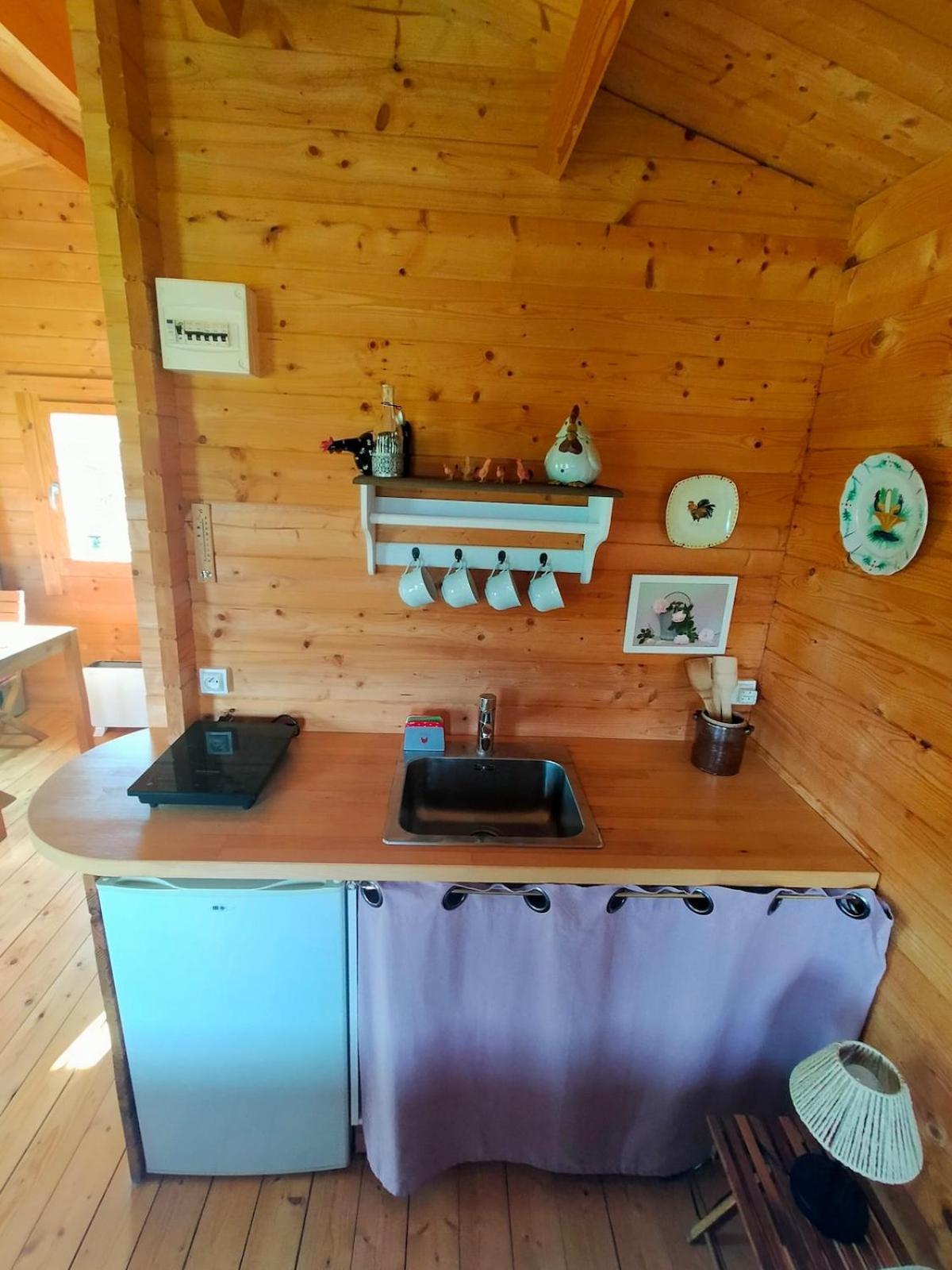 Chalet Bois Pleine Campagne A Pontigny Exterior foto