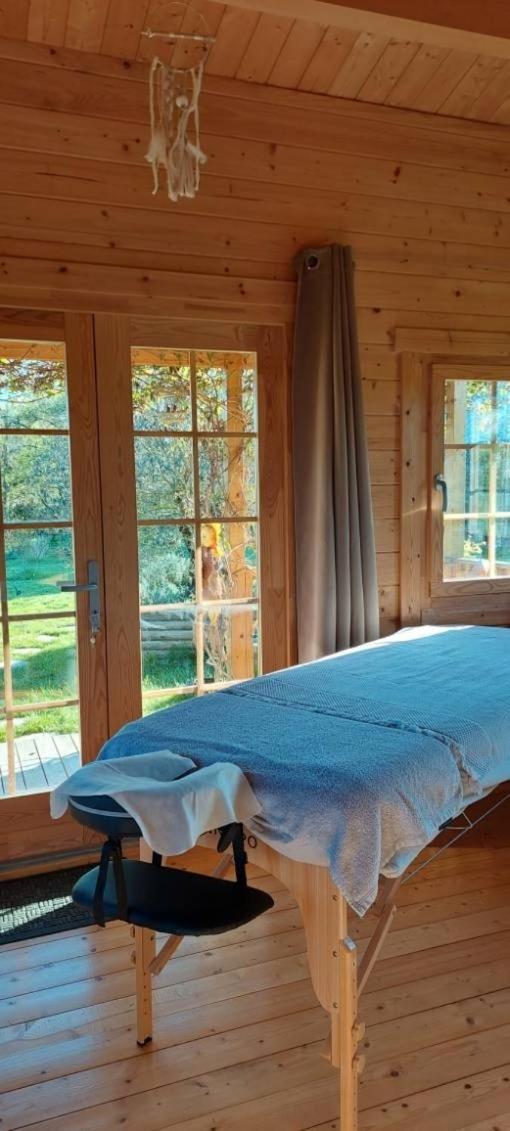 Chalet Bois Pleine Campagne A Pontigny Exterior foto