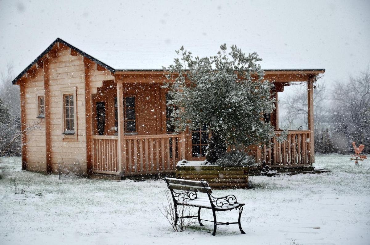 Chalet Bois Pleine Campagne A Pontigny Exterior foto